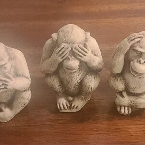 Three Wise Monkeys Figurines